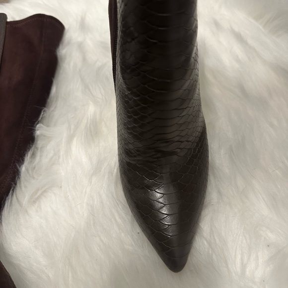 Aldo brown textured boots. Worn once. Perfect condition. Knee height - Picture 2 of 4